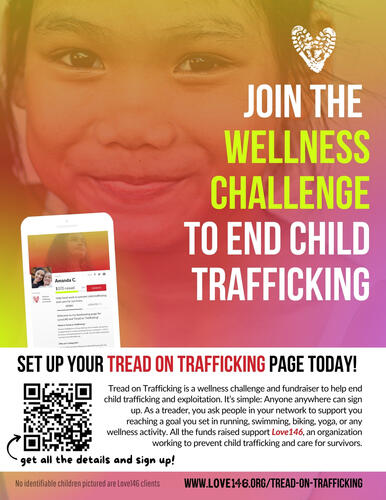 Tread On Trafficking Wellness Challenge Flyer Tread On Trafficking Wellness Challenge Flyer